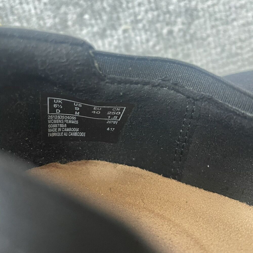 Clarks Shoes Womens Size 9 Black Leather Bellevue Cedar Lightweight Foam Bottom - Picture 6 of 11